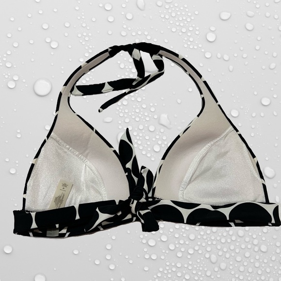 Victoria’s Secret Black & White Push-Up Bikini Top- Size Medium - Picture 3 of 4
